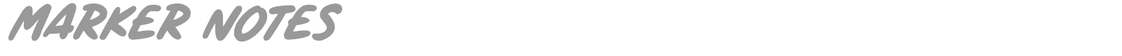 Marker Notes font preview